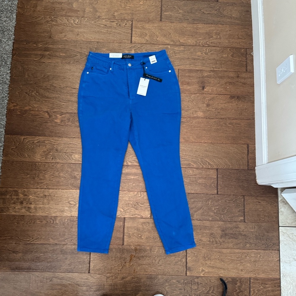 JUDY BLUE | VIBRANT SMILES CONTROL TOP SKINNY JEANS IN COBALT BLUE